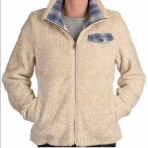 Pendleton Sherpa Plaid Flannel Full Zip Jacket Wool Long Sleeve Mixed Media